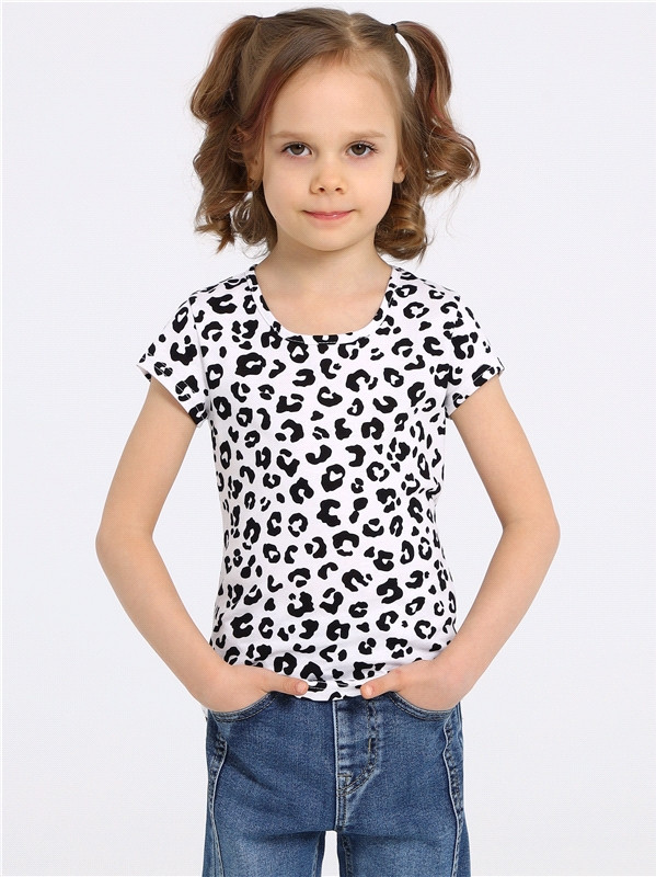 Футболка для девочек | Дизайнерский принт | Апрель