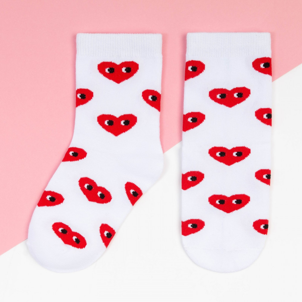 Носки для девочек «Сердечки» | Детские носки | KAFTAN