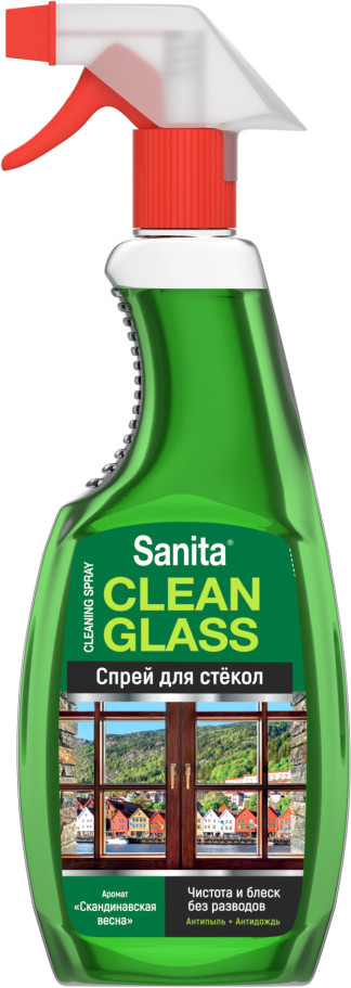 Средство моющее для стекол и зеркал «Скандинавская весна» | Sanita
