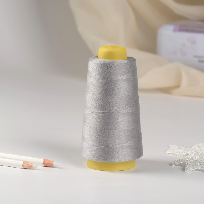 Нить швейная 40/2, цвет светло-серый | Арт Узор
