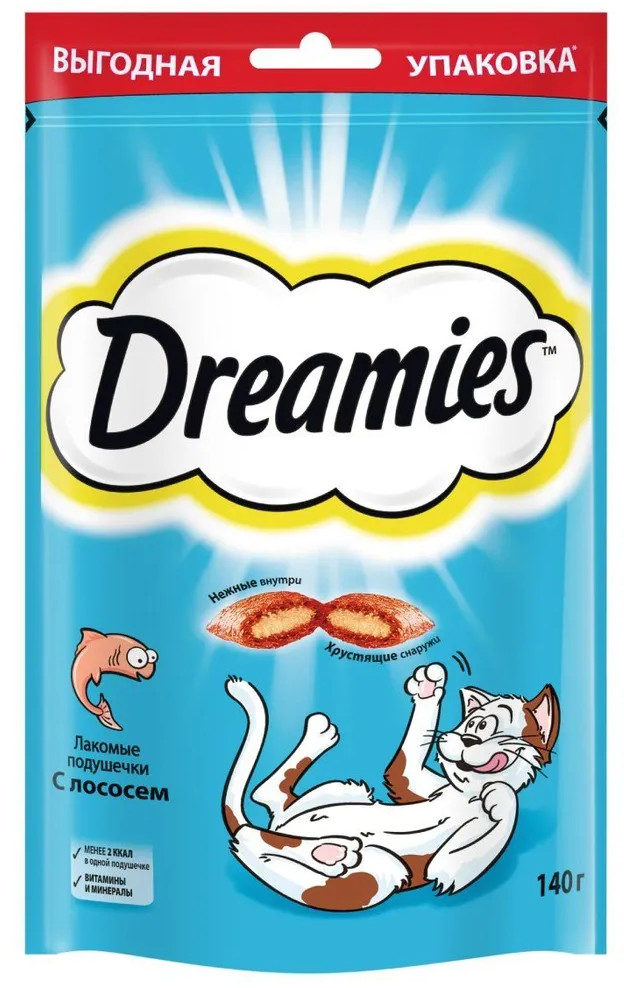 Лакомство для взрослых кошек с лососем | Dreamies
