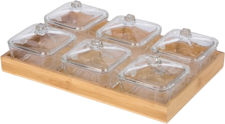 Менажница с крышками | Qing Ping Guo