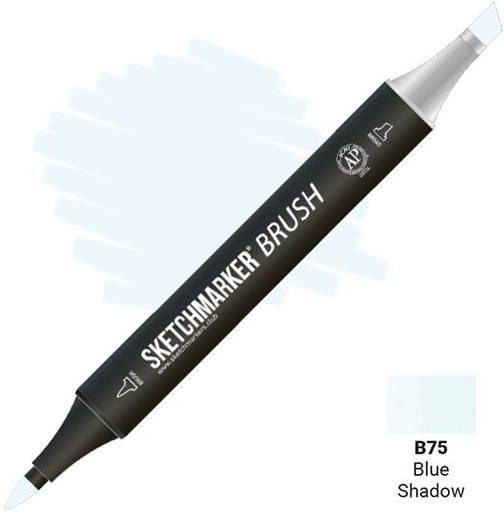 Маркер-кисть двусторонний, B75 Синяя тень | Sketchmarker Brush | Sketchmarker
