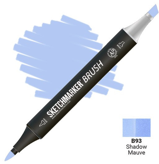 Маркер-кисть двусторонний, B93 Сиреневая тень | Sketchmarker Brush | Sketchmarker