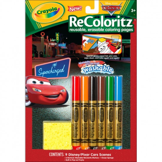 Раскраска многоразовая "Тачки" | Crayola