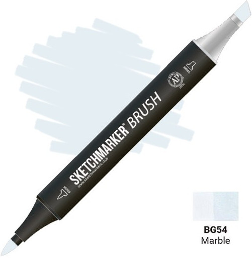 Маркер-кисть двусторонний, BG54 Мрамор | Sketchmarker Brush | Sketchmarker