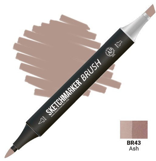 Маркер-кисть двусторонний, BR43 Ясень | Sketchmarker Brush | Sketchmarker