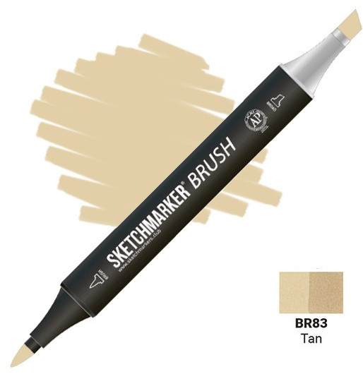 Маркер-кисть двусторонний, BR83 Смуглый | Sketchmarker Brush | Sketchmarker