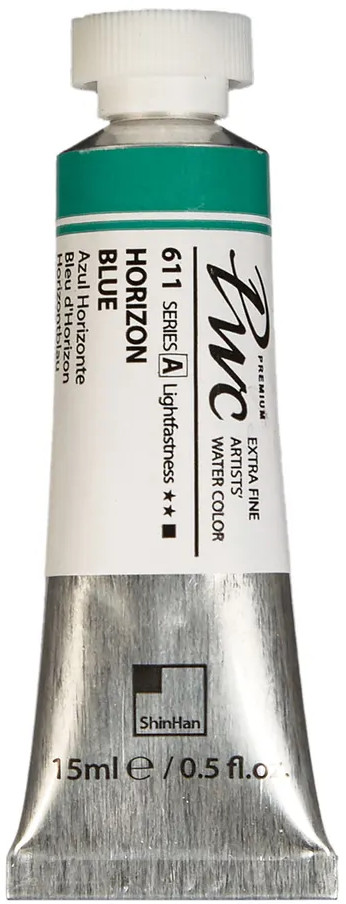 Краска акварельная в тубе, 611 синий горизонт | PWC | ShinHan Art