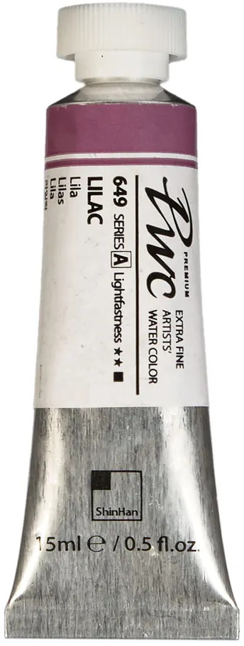 Краска акварельная в тубе, 649 сирень | PWC | ShinHan Art