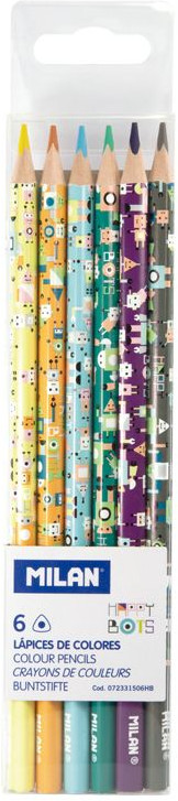 Набор карандашей цветных «Happy Bots» | Milan