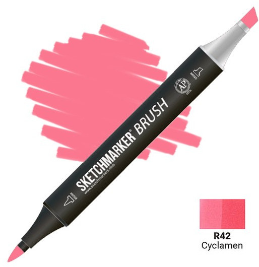 Маркер-кисть двусторонний, R42 Цикламен | Sketchmarker Brush | Sketchmarker
