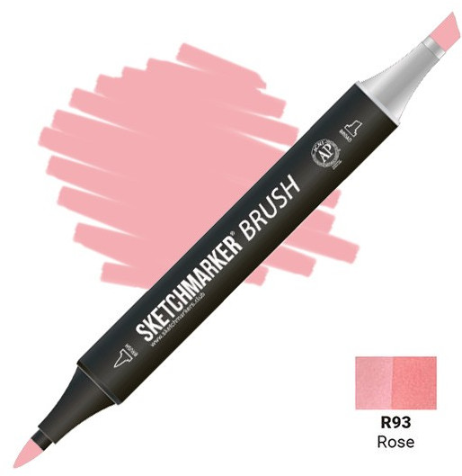 Маркер-кисть двусторонний, R93 Роза | Sketchmarker Brush | Sketchmarker