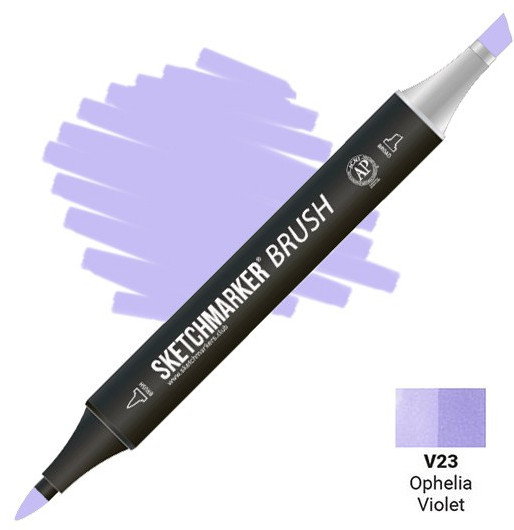 Маркер-кисть двусторонний, V23 Фиалковый | Sketchmarker Brush | Sketchmarker