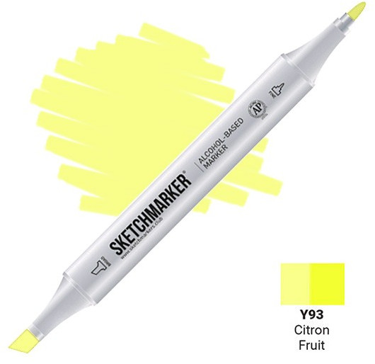 Маркер на спиртовой основе двусторонний, Y93 Цитрус | Sketchmarker