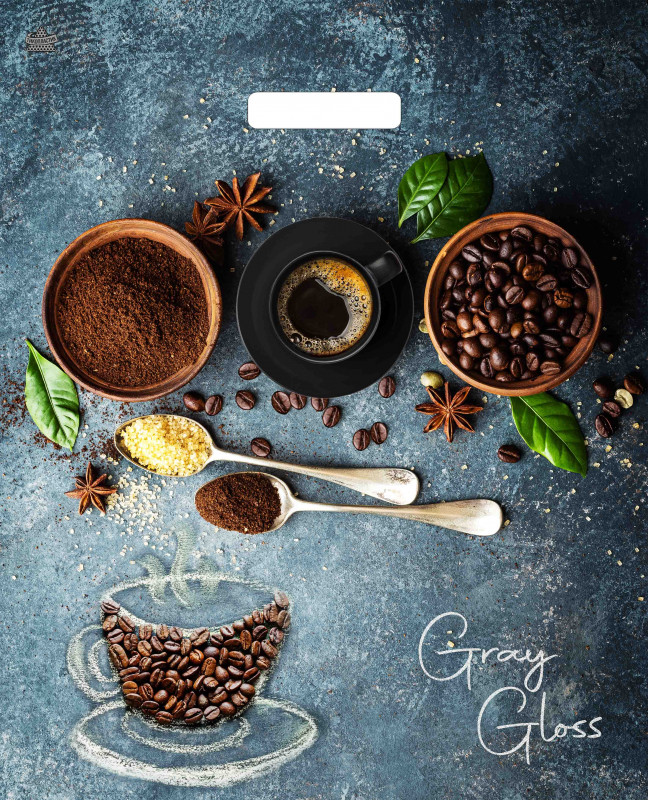 Пакет подарочный «Кофе» | Gray Gloss | ТикоПластик