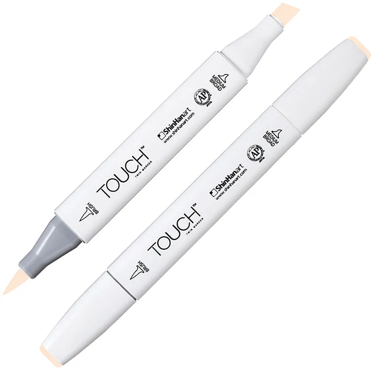 Маркер на спиртовой основе двусторонний, YR29 Бежевый тусклый | TWIN Brush | Touch