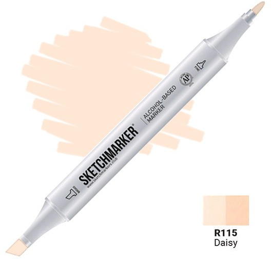 Маркер на спиртовой основе двусторонний, R115 Маргаритка | Sketchmarker