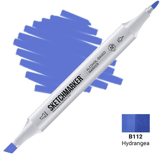 Маркер на спиртовой основе двусторонний, B112 Гортензия | Sketchmarker