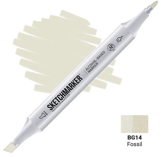 Маркер на спиртовой основе двусторонний, BG14 Окаменелость | Sketchmarker