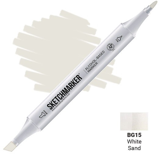 Маркер на спиртовой основе двусторонний, BG15 Белый песок | Sketchmarker