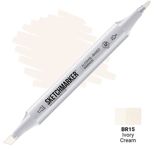 Маркер на спиртовой основе двусторонний, BR15 Кремовый | Sketchmarker