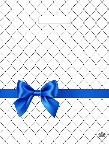 Пакет подарочный «Синий бантик» | ТикоПластик