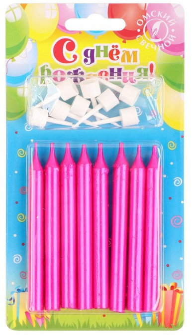 Набор свечей для торта «Манхеттен» | Омский свечной завод