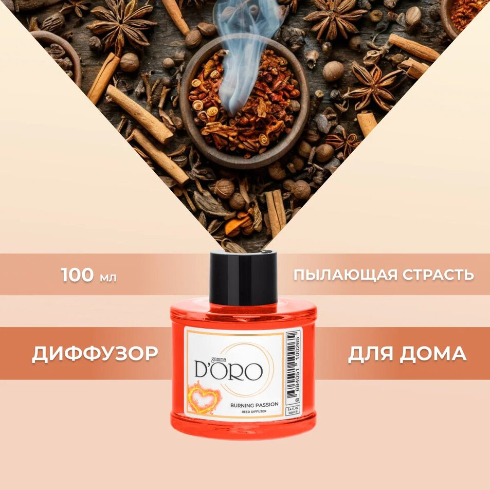 Аромадиффузор ароматический «Пылающая страсть» | Gamma D’oro