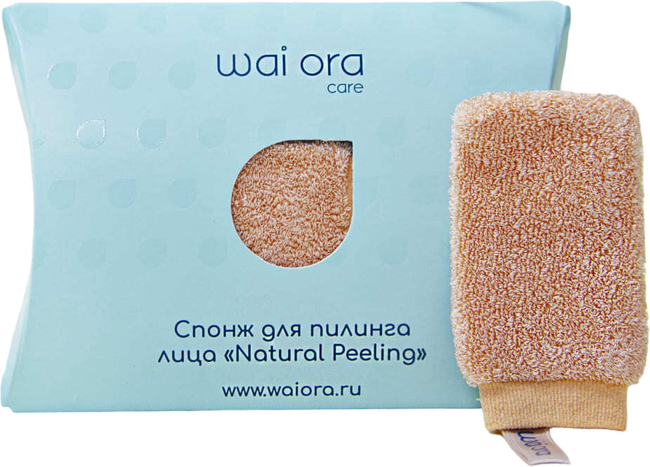 Спонж для пилинга лица | Natural Peeling | Wai ora