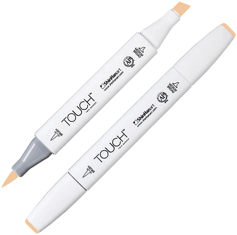 Маркер на спиртовой основе двусторонний, BR107 Песочный | TWIN Brush | Touch