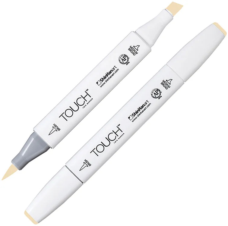 Маркер на спиртовой основе двусторонний, Br113 Коричневый арахис | TWIN Brush | Touch