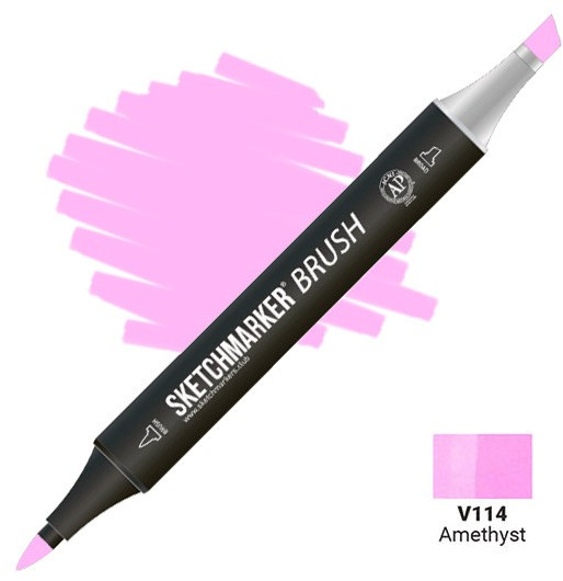 Маркер-кисть двусторонний, V114 Аметист | Sketchmarker Brush | Sketchmarker