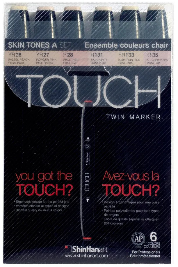Набор маркеров «Skin Tones «A» | Twin | ShinHan Art