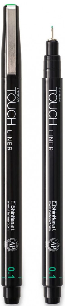 Ручка капиллярная, зеленый | Liner | Touch