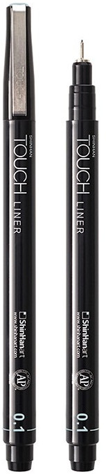 Ручка капиллярная, серый холодный | Liner | Touch