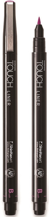 Ручка капиллярная, красный винный | Liner Brush | Touch