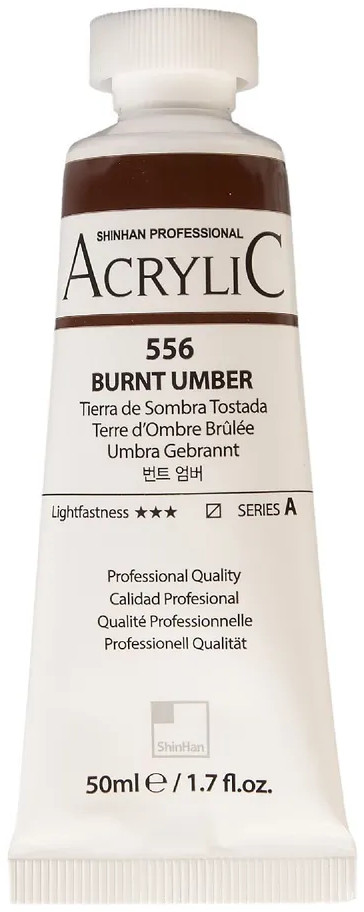 Краска акриловая, № 556 Умбра жженая | Professional | ShinHan Art