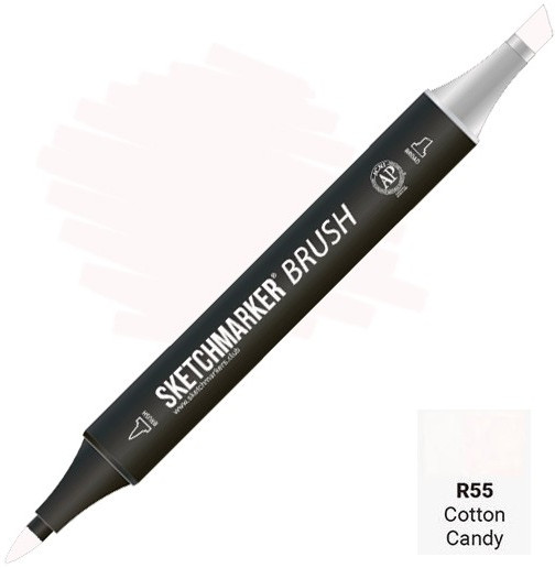 Маркер-кисть двусторонний, R55 Сахарная вата | Sketchmarker Brush | Sketchmarker