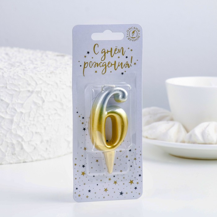 Свеча в торт «Овал» | Омский свечной завод