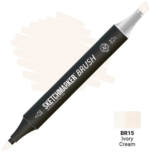 Маркер-кисть двусторонний, BR15 Кремовый | Sketchmarker Brush | Sketchmarker