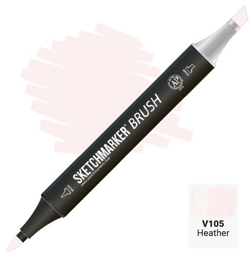 Маркер-кисть двусторонний, V105 Вереск | Sketchmarker Brush | Sketchmarker