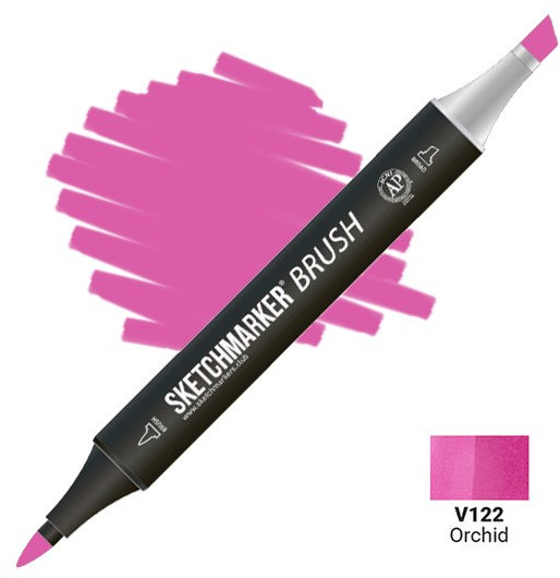 Маркер-кисть двусторонний, V122 Орхидея | Sketchmarker Brush | Sketchmarker