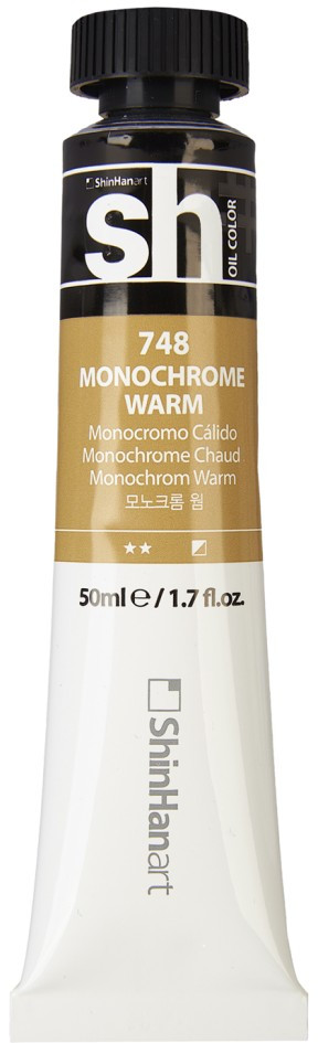 Краска масляная, 748 Серый монохромный теплый | sh Oil Color | ShinHan Art