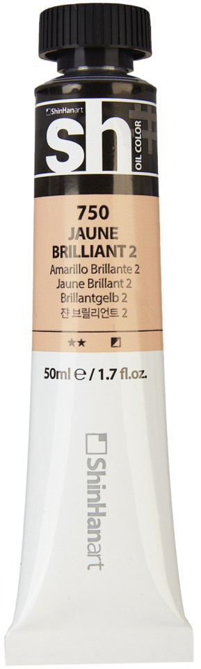 Краска масляная, 750 Желтый бриллиантовый 2 | sh Oil Color | ShinHan Art