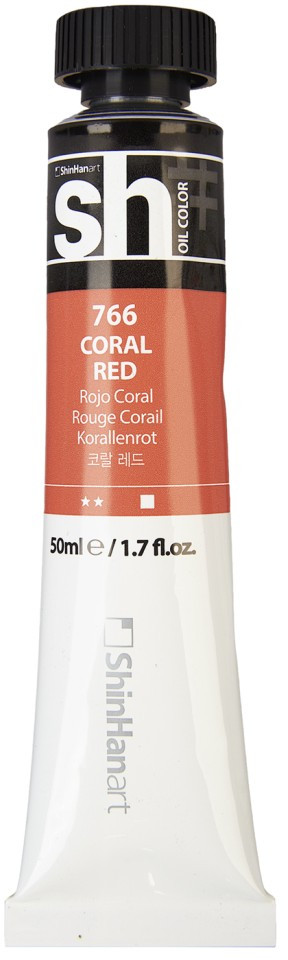 Краска масляная, 766 Красный коралловый | sh Oil Color | ShinHan Art