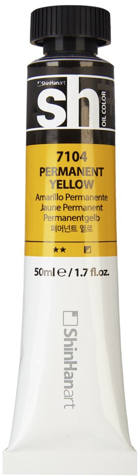 Краска масляная, 7104 Желтый устойчивый | sh Oil Color | ShinHan Art