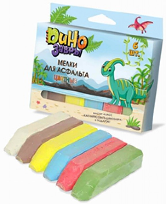 Мелки цветные «Динозавры» | ND Play