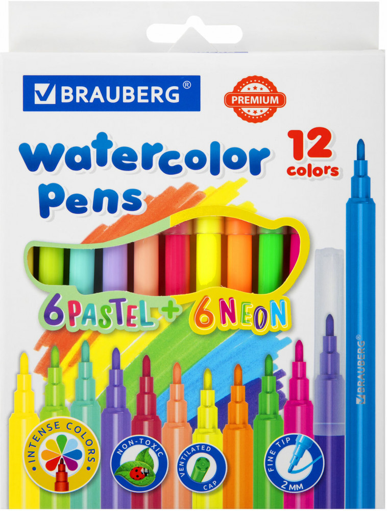 Набор фломастеров | Premium | Brauberg