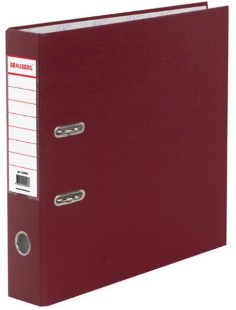 Папка-регистратор | PVC coated | Brauberg